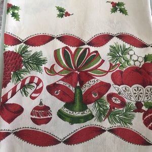 Vintage Christmas or holiday tablecloth